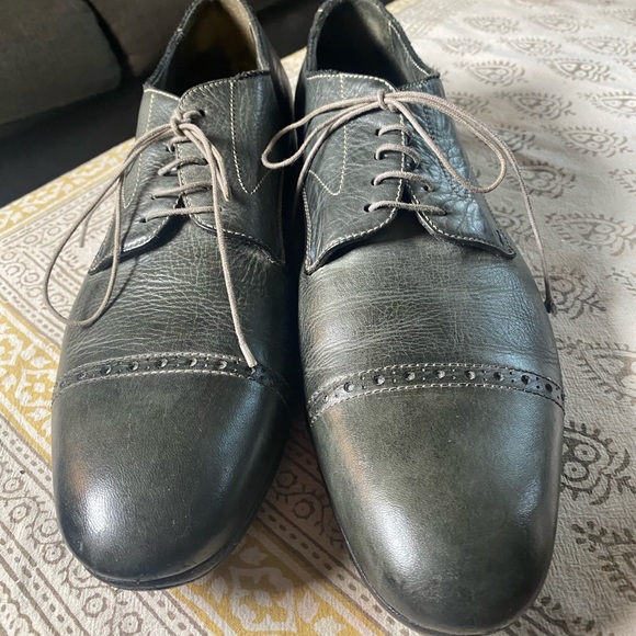 REDUCED $125 Beautiful grey lace ups. - Picture 3 of 5